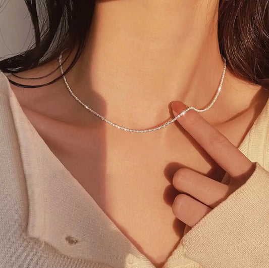 Sparkling Clavicle Chain Choker